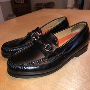 Cole Haan Grand Bit C12803 Mens Black Leather Loafers Slip Ons Penny Shoes 7.5 W